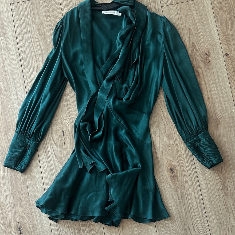 Zimmermann Teal Mini Dress